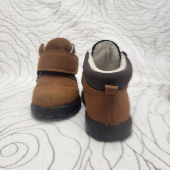 [T6] H&M Boys Beige/Brown Ankle Boots - Picture 5 of 11